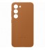 Husa Leather Cover pentru Samsung Galaxy S23, Camel